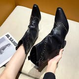 ヴィンテージライクスタッズ付ウエスタンカバーブーツ 秋 冬 | SHEENA  | 詳細画像33 