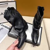 ヴィンテージライクスタッズ付ウエスタンカバーブーツ 秋 冬 | SHEENA  | 詳細画像35 