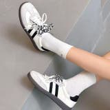 オフホワイト | ダブルシューレースラインスニーカー | SHEENA 