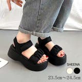 厚底シャーリングベルトサンダル | SHEENA | 詳細画像1