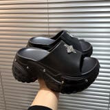 クロスモチーフスタッズ厚底サンダル | SHEENA  | 詳細画像21 