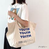 アイボリー | YOUTHロゴキャンバストートバッグ 春夏 韓国 | SHEENA 
