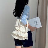 レザーライクティアードフリルミニトートバッグ 春 夏 | SHEENA | 詳細画像12