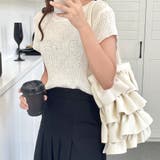 レザーライクティアードフリルミニトートバッグ 春 夏 | SHEENA | 詳細画像19