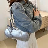 チェックリボン付きロングハンドルスクエアボストンバッグ 春 夏 | SHEENA | 詳細画像12