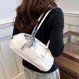 チェックリボン付きロングハンドルスクエアボストンバッグ 春 夏 | SHEENA | 詳細画像35