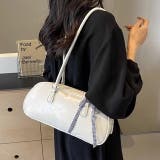 チェックリボン付きロングハンドルスクエアボストンバッグ 春 夏 | SHEENA | 詳細画像39