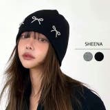 ビーズリボンニットビーニー 秋 冬 | SHEENA  | 詳細画像1 