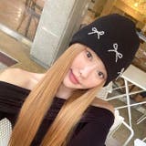 ビーズリボンニットビーニー 秋 冬 | SHEENA  | 詳細画像14 