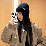 ビーズリボンニットビーニー 秋 冬 | SHEENA  | 詳細画像15 