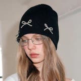 ビーズリボンニットビーニー 秋 冬 | SHEENA  | 詳細画像21 