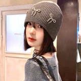 ビーズリボンニットビーニー 秋 冬 | SHEENA  | 詳細画像28 