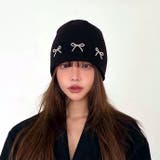 ビーズリボンニットビーニー 秋 冬 | SHEENA  | 詳細画像4 