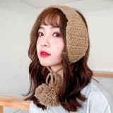 ダークベージュ | ニットイヤーマフ 耳当て 秋 | SHEENA