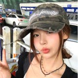迷彩柄刺しゅうロゴダメージキャップ | SHEENA | 詳細画像11
