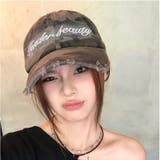 迷彩柄刺しゅうロゴダメージキャップ | SHEENA | 詳細画像5