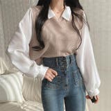 配色トップス 長袖 ロング袖 | Achic | 詳細画像3 