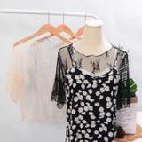 【夏新作】レースインナー 半袖 花柄トップス | Achic | 詳細画像4