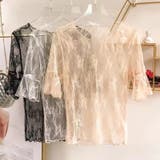 【夏新作】レースインナー 半袖 花柄トップス | Achic | 詳細画像5