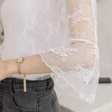 【夏新作】レースインナー 半袖 花柄トップス | Achic | 詳細画像6