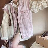 デニムベスト ルーズデニムベスト 重ね着 | Achic | 詳細画像2 