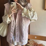 デニムベスト ルーズデニムベスト 重ね着 | Achic | 詳細画像19 