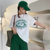 ヴィンテージ風 綿100%前プリント半袖Tシャツ | Achic | 詳細画像11
