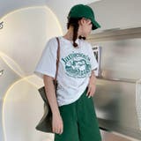 ヴィンテージ風 綿100%前プリント半袖Tシャツ | Achic | 詳細画像12