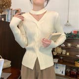 長袖ニット 長袖カットソー ニットトップス | Achic | 詳細画像1 