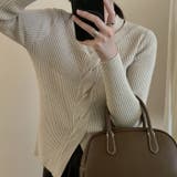 長袖ニット 長袖カットソー ニットトップス | Achic | 詳細画像8 