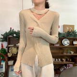 長袖ニット 長袖カットソー ニットトップス | Achic | 詳細画像9 