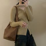 長袖ニット 長袖カットソー ニットトップス | Achic | 詳細画像12 