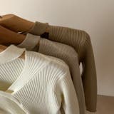 長袖ニット 長袖カットソー ニットトップス | Achic | 詳細画像18 