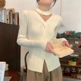 長袖ニット 長袖カットソー ニットトップス | Achic | 詳細画像2 