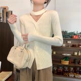 長袖ニット 長袖カットソー ニットトップス | Achic | 詳細画像3 