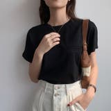ブラック | シンプル半袖Tシャツ | Achic