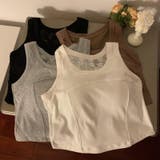 レース付きタンクトップ | Achic | 詳細画像12