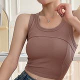 レース付きタンクトップ | Achic | 詳細画像5