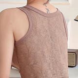 レース付きタンクトップ | Achic | 詳細画像9