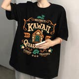 ブラック | プリントTシャツ | Achic