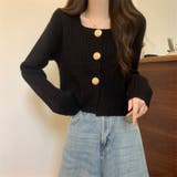 長袖ニットカーディガン | Achic | 詳細画像10