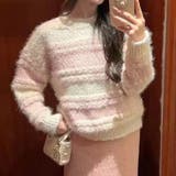 ボーダー クロップド丈 シャギーニット | Achic | 詳細画像12