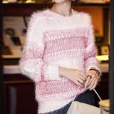 ボーダー クロップド丈 シャギーニット | Achic | 詳細画像4