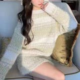 ボーダー クロップド丈 シャギーニット | Achic | 詳細画像6