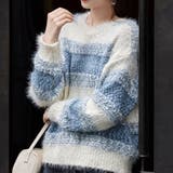 ボーダー クロップド丈 シャギーニット | Achic | 詳細画像9