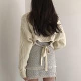 バック不規則 V ネックルーズニットセーター | Achic | 詳細画像5