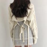 バック不規則 V ネックルーズニットセーター | Achic | 詳細画像6