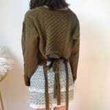 バック不規則 V ネックルーズニットセーター | Achic | 詳細画像8