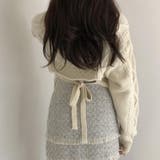 バック不規則 V ネックルーズニットセーター | Achic | 詳細画像9