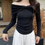 ツイストオフショルスリムニット | Achic | 詳細画像15